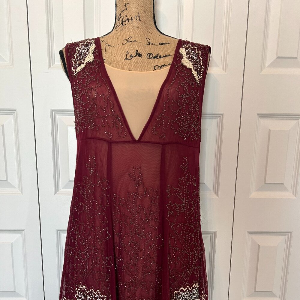 Free People Beaded Slip Dress